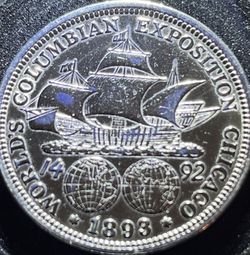 Silver 1893 US Half Dollar