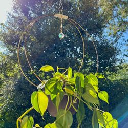 Modern Plant Hanger With Suncatcher