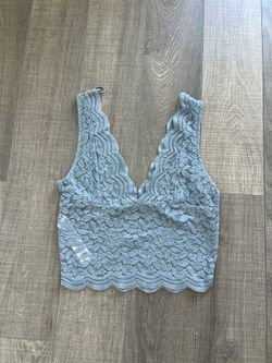 Zara Lace Blue Top