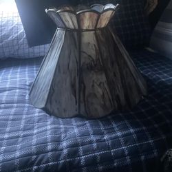 Antique Slag Glass Lamp Shade