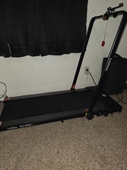 Black  electric treadmill