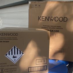 KENWOOD PORTABLE POWER STATION with Solar Panel
