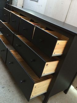 IKEA Black dresser. Great Condition!! 👍 (( Tall 38" Long 63" Deep 19.5"))