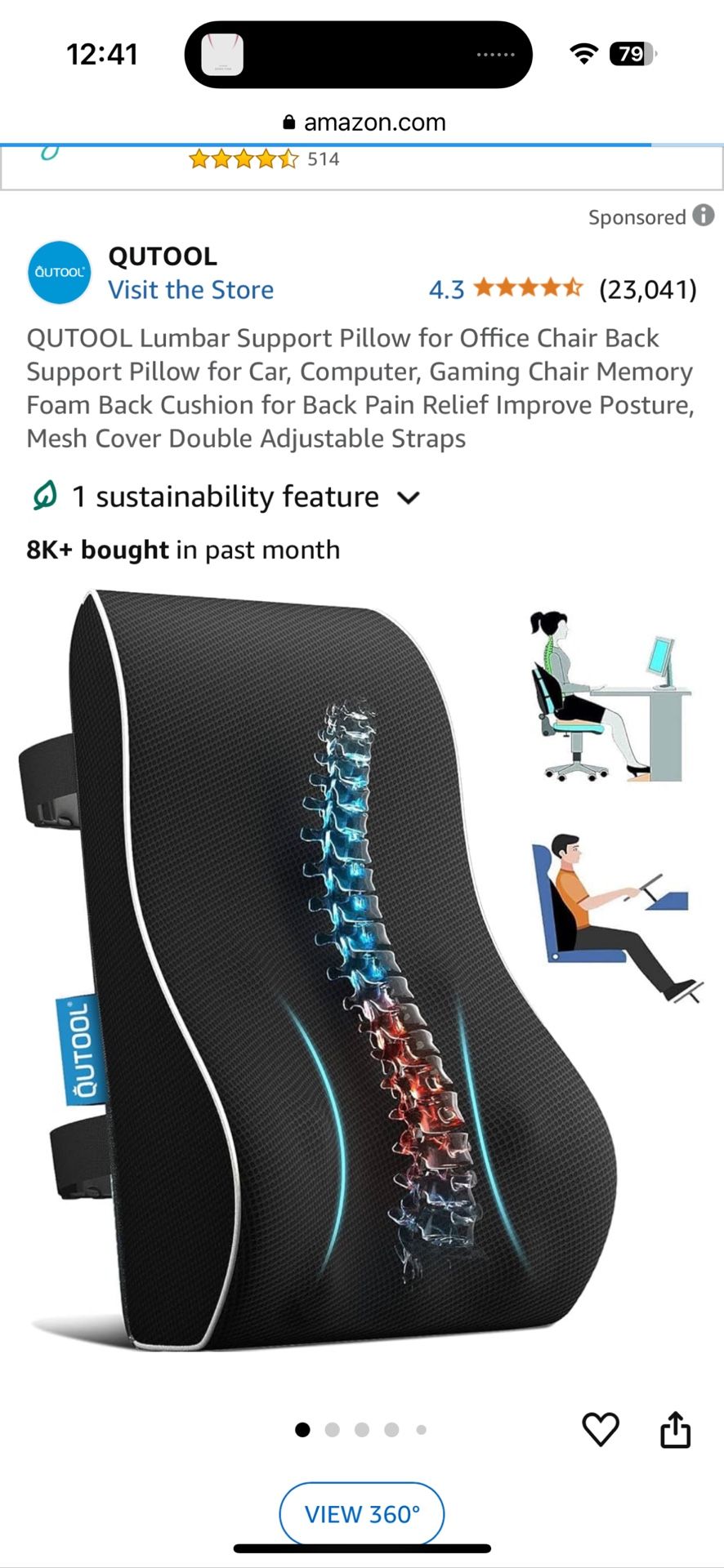 Lumbar Support Cushion
