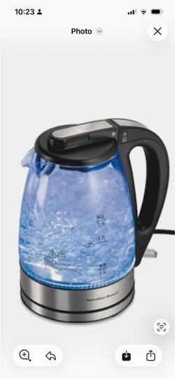 Hamilton Beach 1.7 Liter Electric Tea Kettle, Water Boiler &... Fast Boiling 1500 Watts..