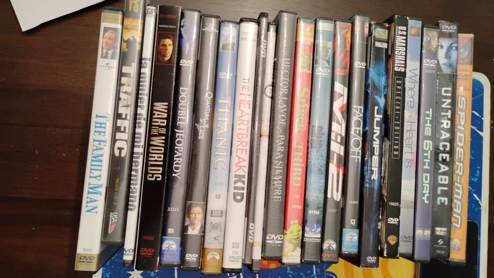 15. for all 21 DVDs.
All in perfect condition. Cash only.
Moving sale.