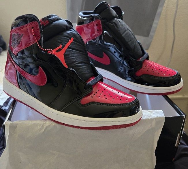 Jordan Retro 1 High Patent Leather Bred