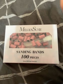 240# sanding bands with drill bit 100 pieces