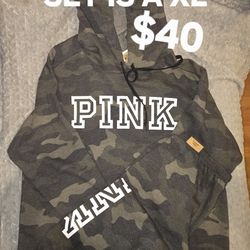 VS PINK FLEECE SETS (READ DESCRIPTION)