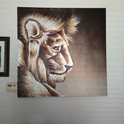 Lion And Elephant Painting