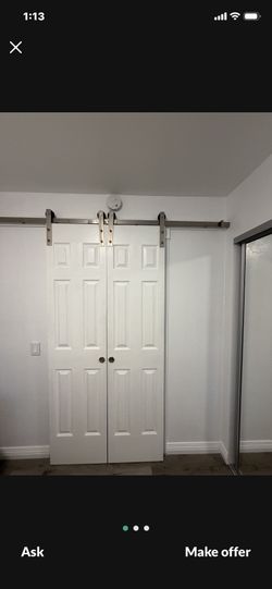 Two 36 Inch Barn Doors With Hardware