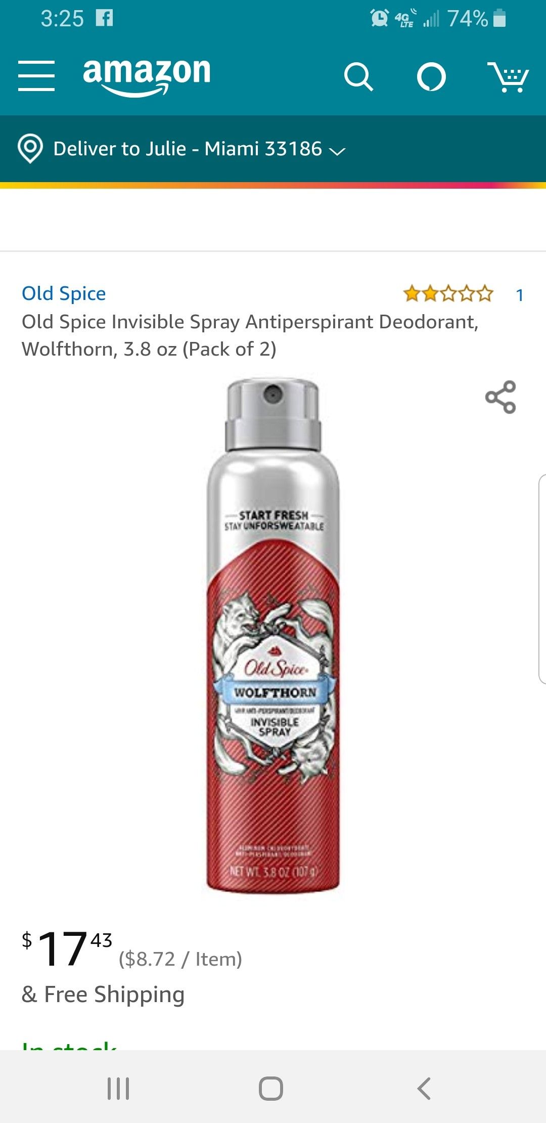 Old Spice Sprays