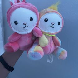 Two Colorful Bunnies