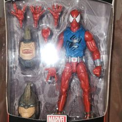 2015 Marvel Legends Spiderman Scarlet Spider Rhino Baf 