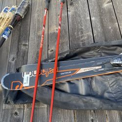Salomon Enduro Skis And Scott Ski Poles