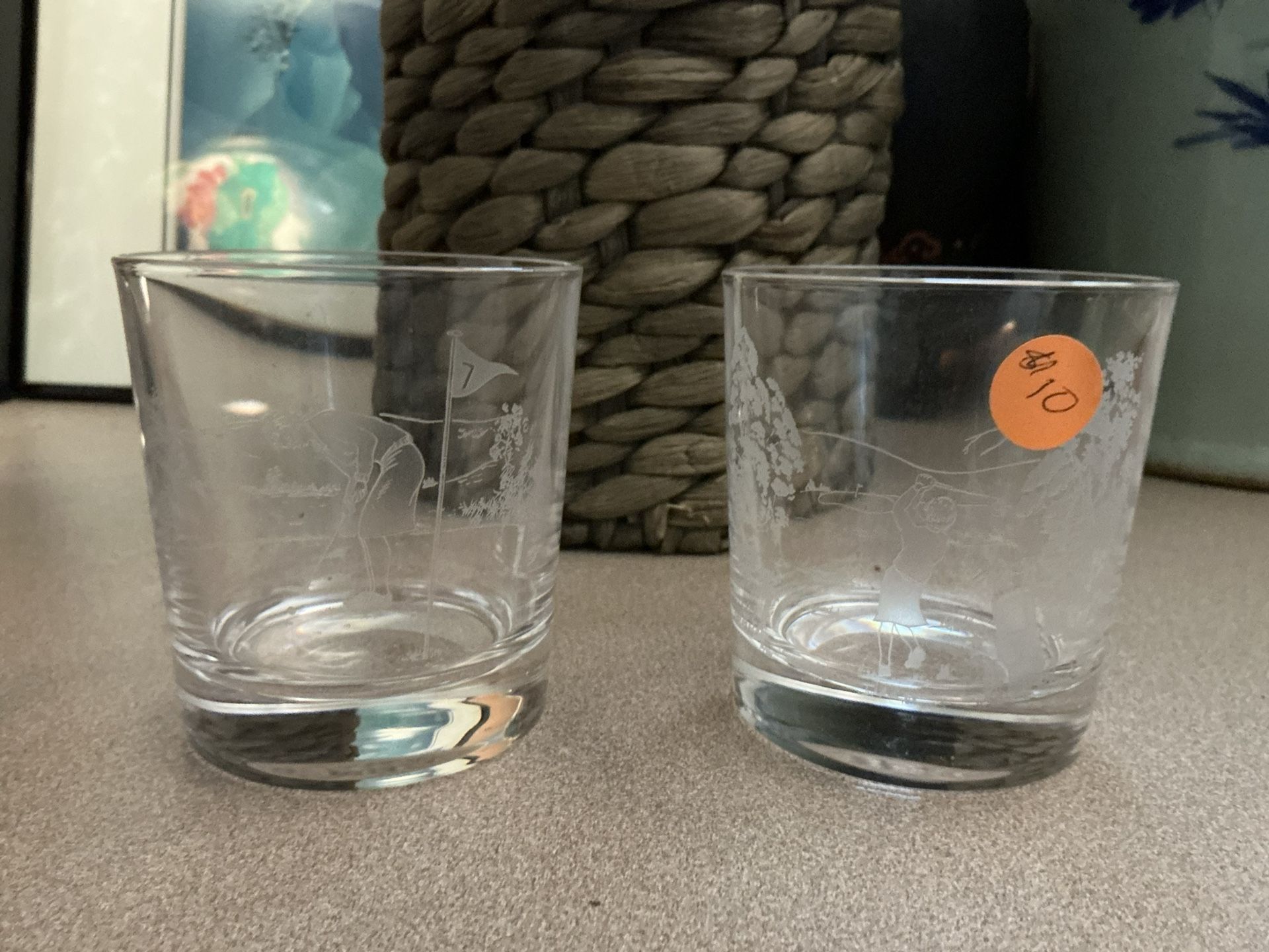 Vintage Etched Crystal Glasses designed by Rodney Shackell