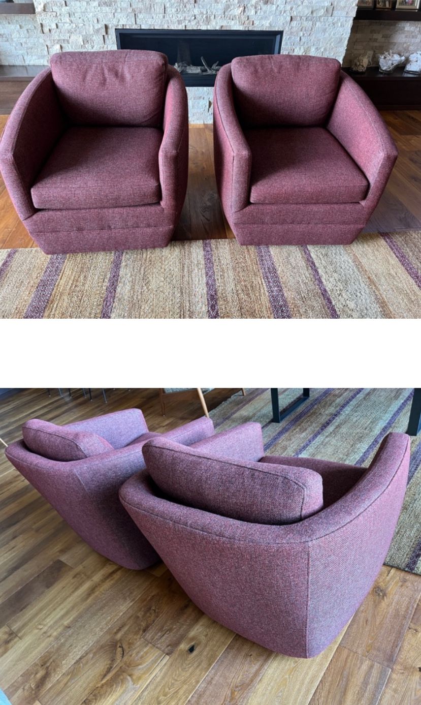 Room & Board “Ford” Swivel chairs
