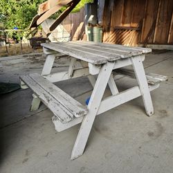 Kids Wooden Picnic Table