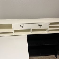 Pottery Barn Desk Hutch, White