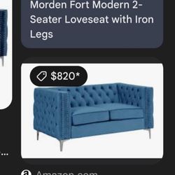 American Signature Furniture Love Seat and Bar Stools Brand New
