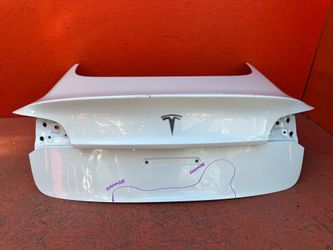 2017 2018 2019 2020 2021 2022 2023 Tesla Model 3 Trunk Lid Shell Panel OEM