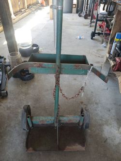 Oxygen  acetylene bottle cart