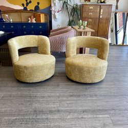 New Gold Swivel Chairs - $475 Each