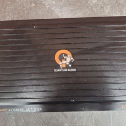 AMPLIFICADOR AMPLIFIER QUANTUM AUDIO 3400 WATTS 4 CHANELS GOOD CONDICIÓN ABLO ESPAÑOL 