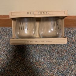 Mr And Mrs Wine Glasses 