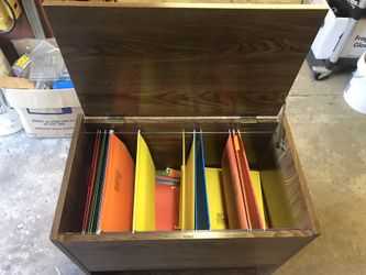 Wood file cabinet