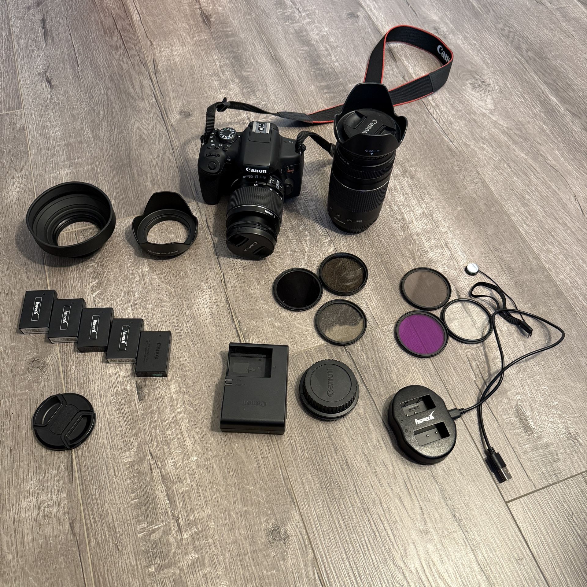 Canon EOS Rebel t6i bundle