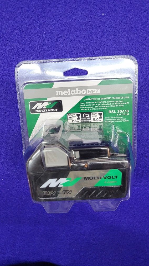 Metabo HPT 36V-18V Battery - New