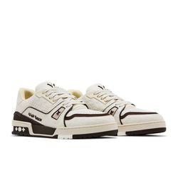 Brown and beige, Louis Vuitton sneakers