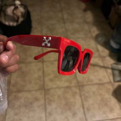 Off White Red Glasses R.e.p.l.i.c.a New 