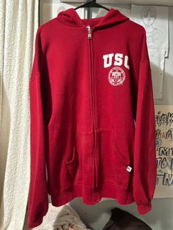 Vintage 90s USC Russel Zip Up Jacket