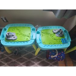 Two Play Dough Tables 