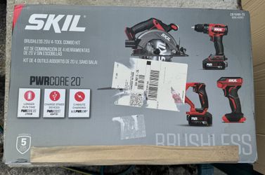 Skil - PWR CORE 20 Brushless 20V 4-Tool Kit