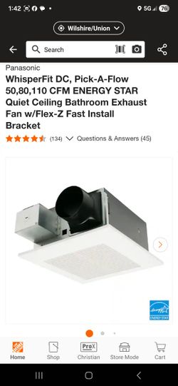 Panasonic Vent Fan BRAND NEW