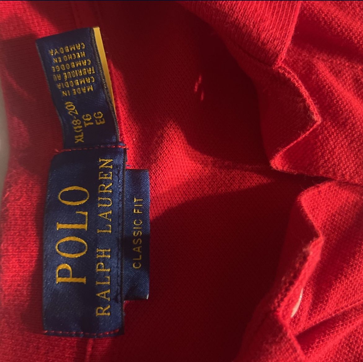 Red Ralph Lauren Polo