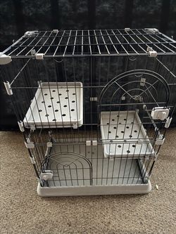 Two-Level Small Animal Wire Cage