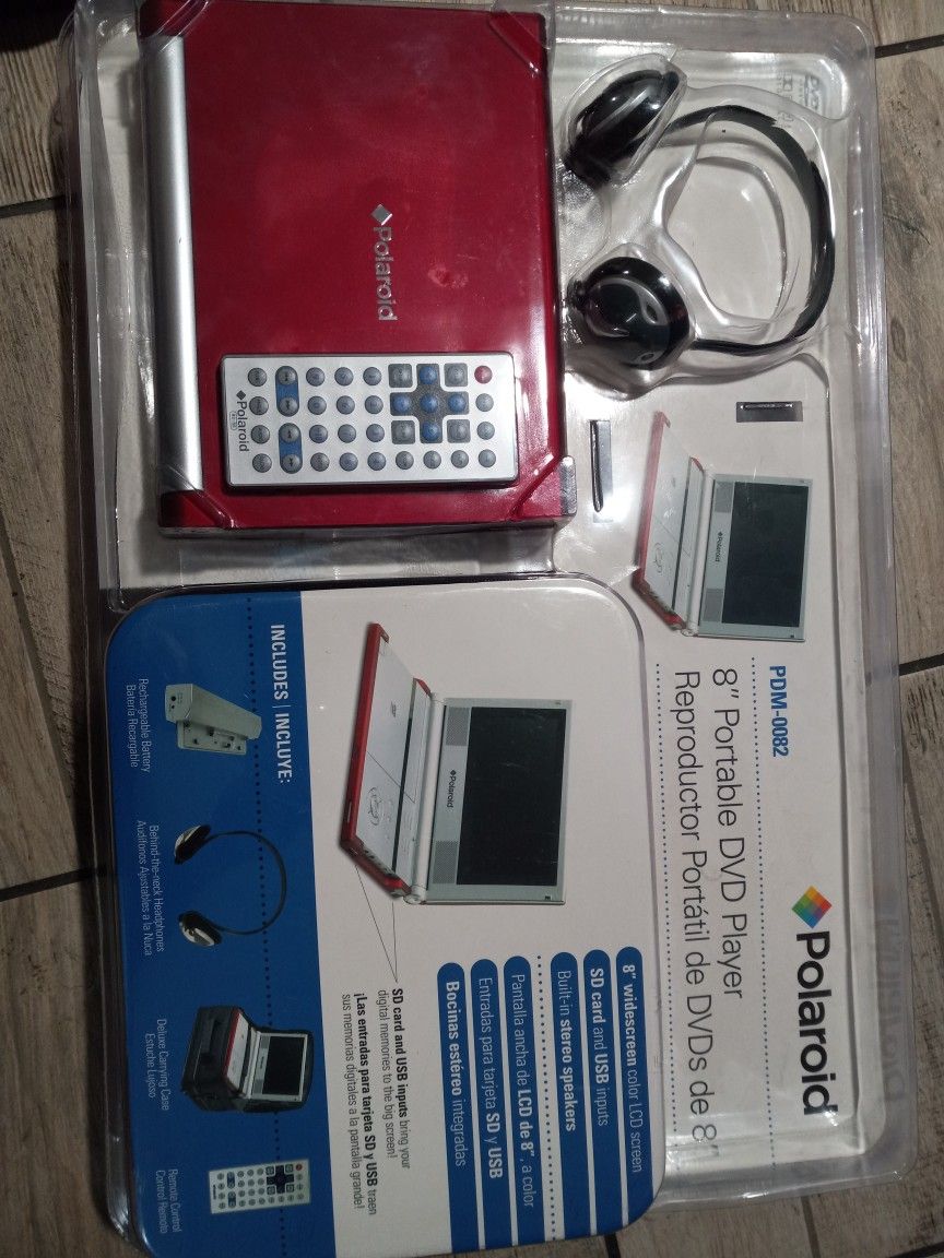 8" Portable DVD Pleyer Polaroid