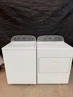 Whirlpool washer and dryer laundry