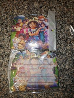 30 Pack Encanto Birthday Invitations 