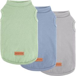 BAOBICUTE XL Dog Shirts – New 3-Pack, Green, Gray & Blue