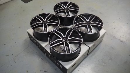 20" Romac Venom 20x8.5 Black Concave Rims Wheels fits Ford Mustang GT