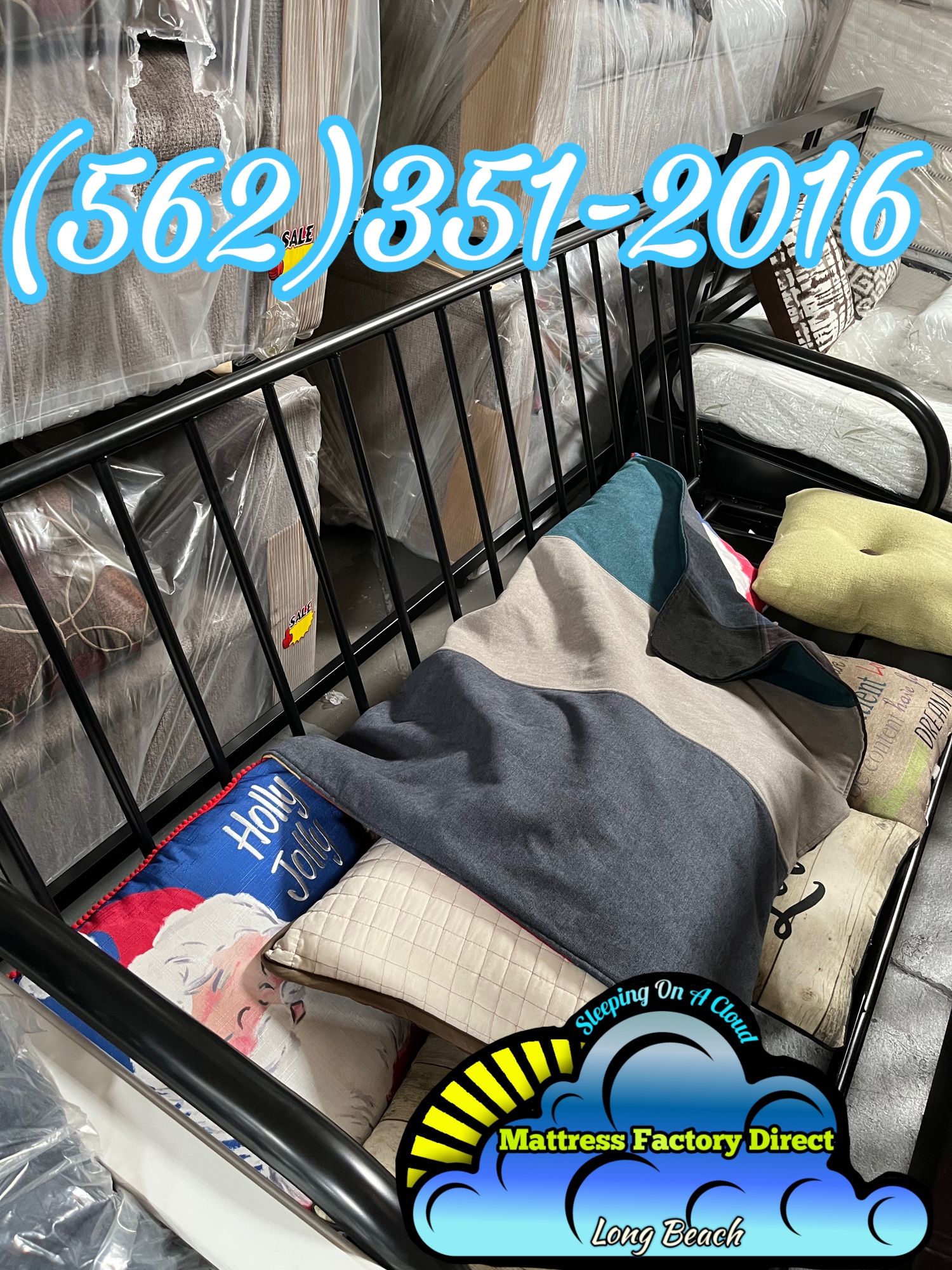 Sofá Cama Bed Convertible Full Size Metal Futon Nuevo New