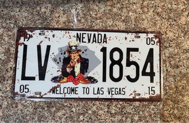 Nevada Welcome to Las Vegas Novelty Metal Sign