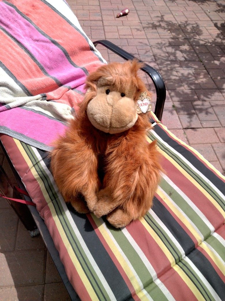 Stuffed Animal New Monkey Gund