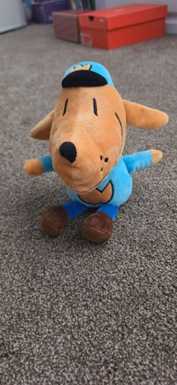 Dog man plush
