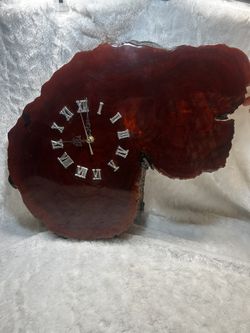 VINTAGE WOOD SLAB CLOCK 47th Ave. and Dobbins In Laveen